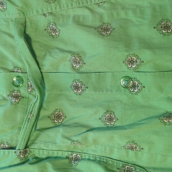 Zinc Size 18 Green Strapless Paisley Print Dress - Picture 3 of 8
